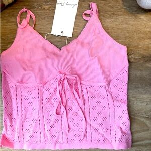 Emory park pink tank with details